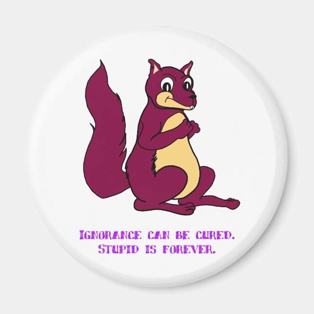 Íman A ignorância pode ser curada. Estúpido é para semp (Frente)