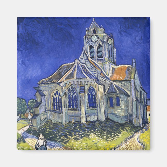 Íman A Igreja em Auvers, por Vincent Van Gogh (Frente)