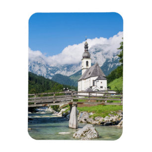 Íman A igreja paroquial de Ramsau na Baviera, Alemanha