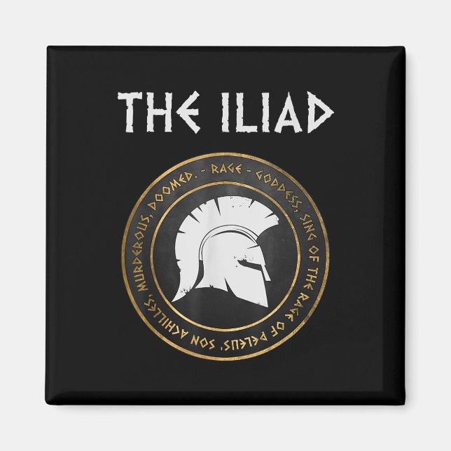 Íman A Iliad Wrath Da Guerra De Troia De Aquiles (Frente)
