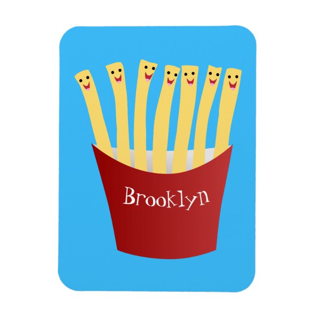 Íman A ilustração de desenho animado de comida rápida d (Vertical)