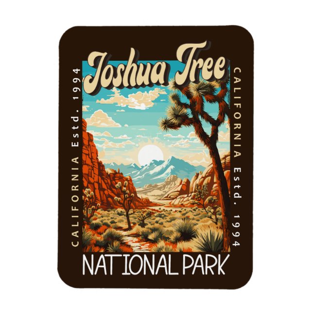 Íman A Ilustração do Parque Nacional de Joshua Tree fic (Vertical)