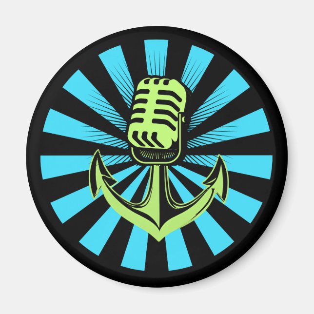 Íman A Imã de geladeira do Podcast do Porto (Frente)