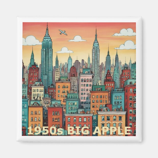Íman A imaginação da Grande Apple Nova Iorque 1950 (Frente)