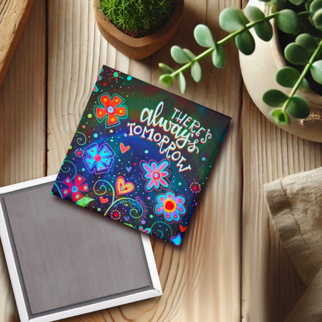 Íman A Inspirividade Floral Sempre Amanhã é Bonito (Criador carregado)