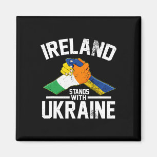 Íman A Irlanda Apoia a Ucrânia Bandeira Irlandesa Ucran