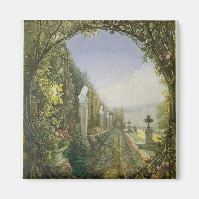 Íman A Janela Trellis, Jardins Hall de Trentham (Frente)