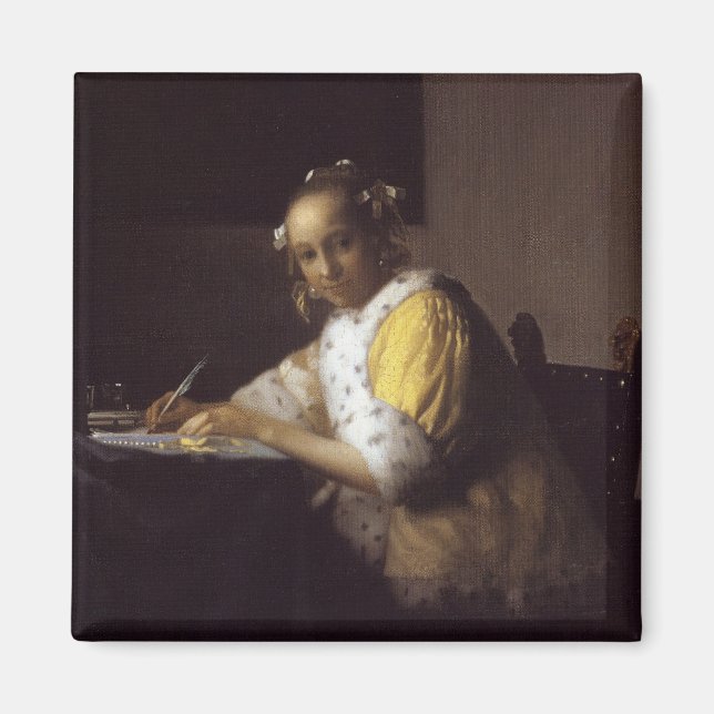 Íman A Lady Escrevendo (Frente)