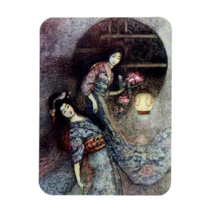 Íman “A Lanterna Peônia” por Warwick Goble