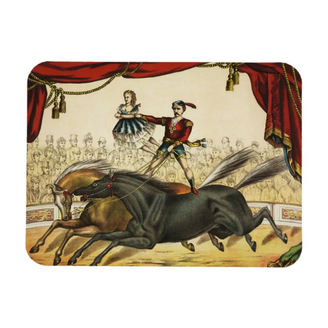 Íman A Lei De Dois Cavalos, Circo, Circo, Circa 1874. (Horizontal)