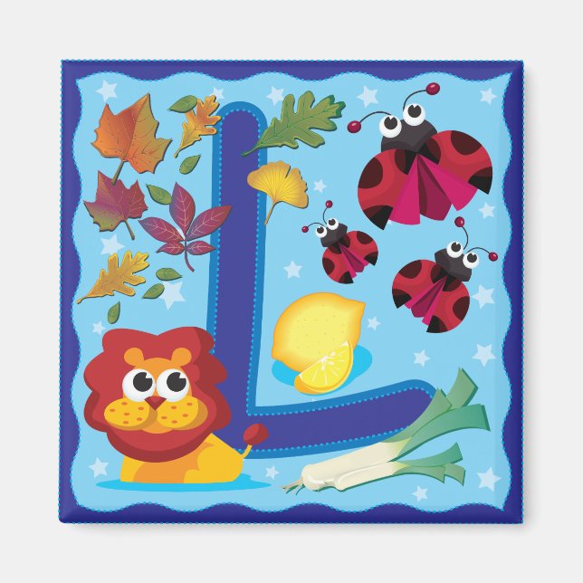 Íman A letra L (Frente)