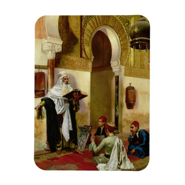 Íman A lição (óleo na canvas) (Vertical)