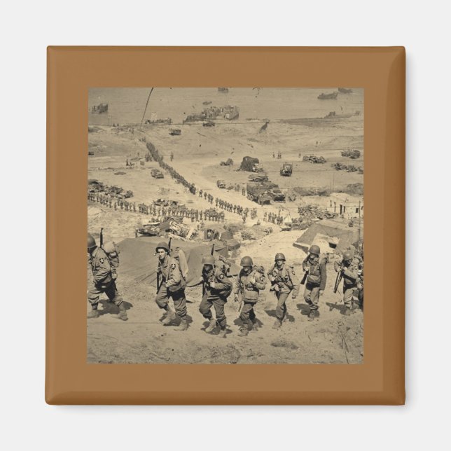 Íman A Longa Linha Da Praia De Omaha (Frente)