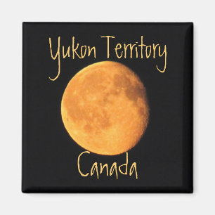 Íman A lua amarela grande; Território yukon, Canadá