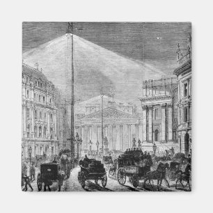 Íman A luz elétrica na casa de mansão