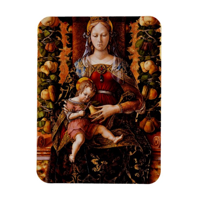 Íman A Madonna della Candeletta de Carlo Crivelli Arte (Vertical)