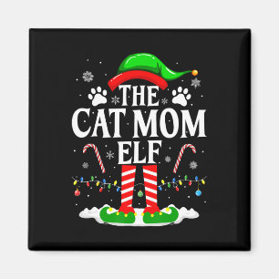 Íman A Mãe do Gato Elfa Natal Gatos Divertidos Amante d