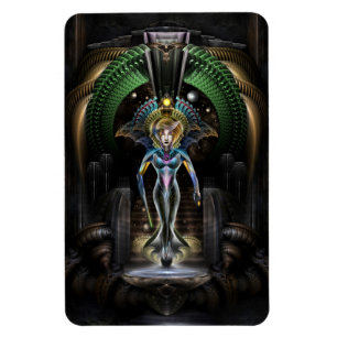 Íman A Majestade De Trilia Fractal Fantasy Retrato