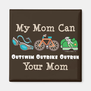Íman A mamã Outswim o ímã Outrun Outbike do Triathlo