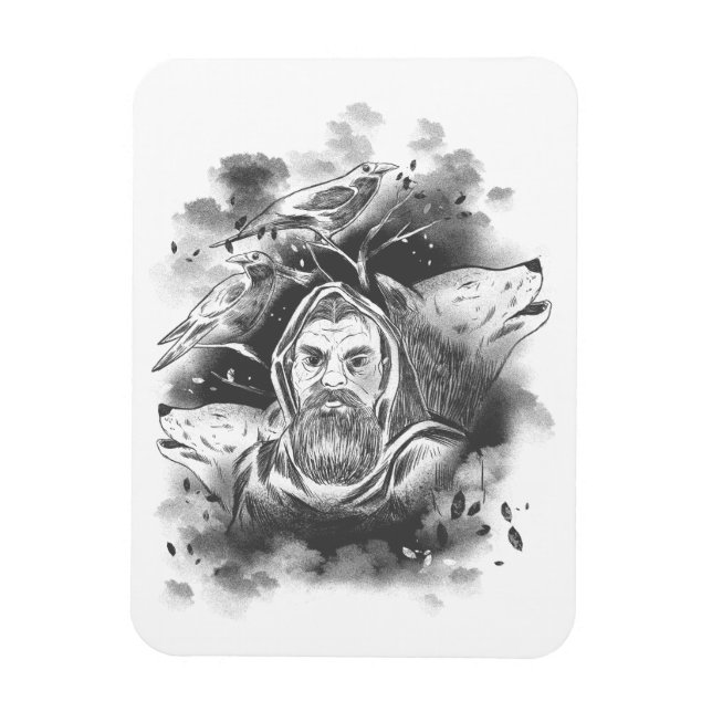 Íman A mão dos lobos de Odin (Vertical)