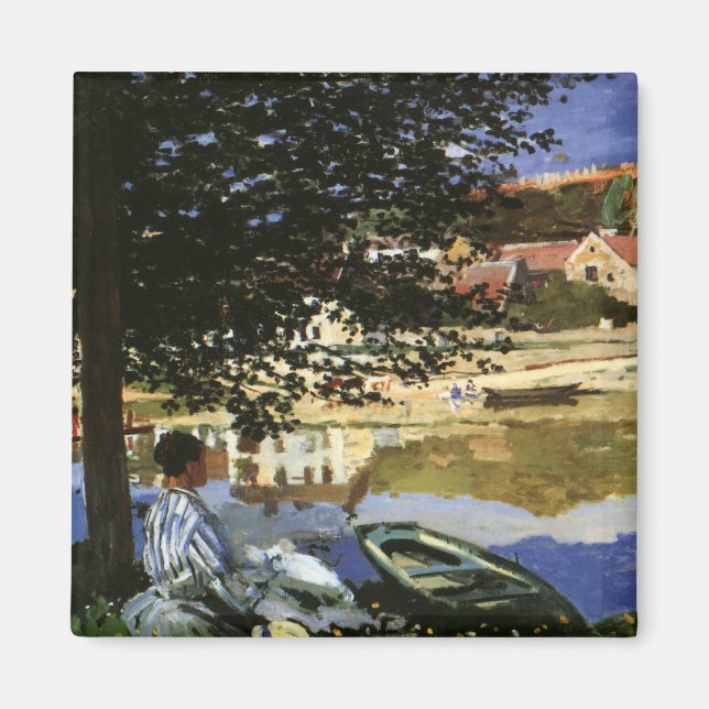 Íman A Margem do Sena, Bennecourt de Claude Monet (Frente)
