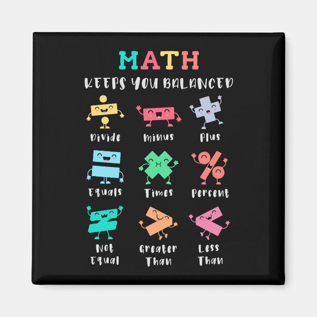 Íman A matemática mantém você equilibrado (Frente)