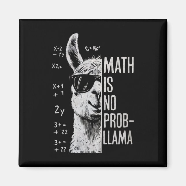 Íman A Matemática Não É Prob-llama Llama Engraçado Home (Frente)