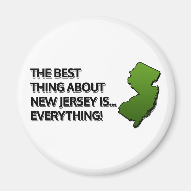 Íman A melhor coisa sobre Nova Jersey é... tudo! (Frente)