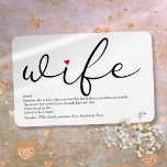 Íman A melhor definição de esposa do mundo<br><div class="desc">Personalize sua esposa especial para criar um presente único para aniversários,  casamentos,  Natal ou qualquer dia que você quiser mostrar o quanto ela significa para você. Uma maneira perfeita de mostrar a ela o quão incrível ela é todos os dias. Projetado por Thisnotme©</div>