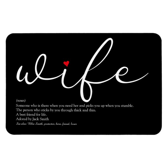 Íman A melhor definição de esposa do mundo (Horizontal)