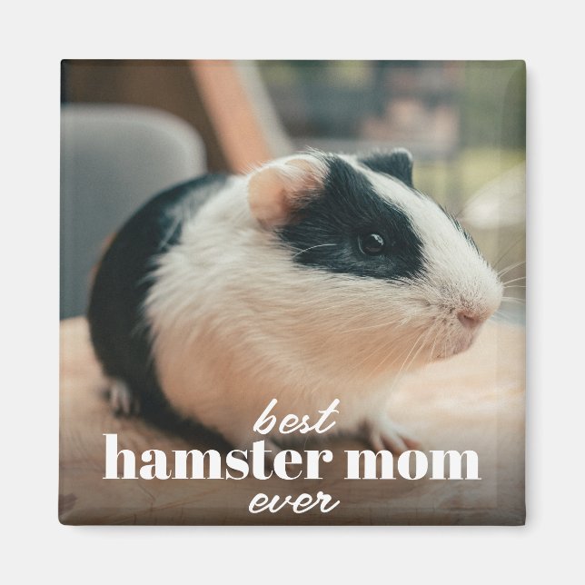 Íman A Melhor Mãe De Hamster Alguma Vez Personalizada F (Frente)