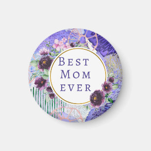 Íman A melhor mãe de sempre em roxo