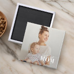 Íman A melhor mãe do mundo desde a 20XX Foto moderna<br><div class="desc">Esta design simples e moderna é composta de sans serif e tipografia cursiva lúdica e adiciona uma foto personalizada.</div>