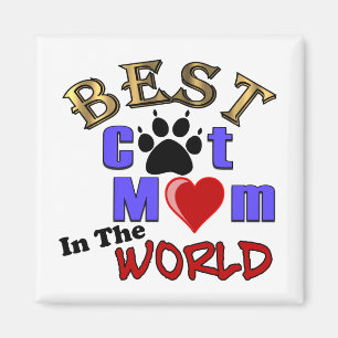 Íman A melhor mamã do gato nos presentes do mundo para