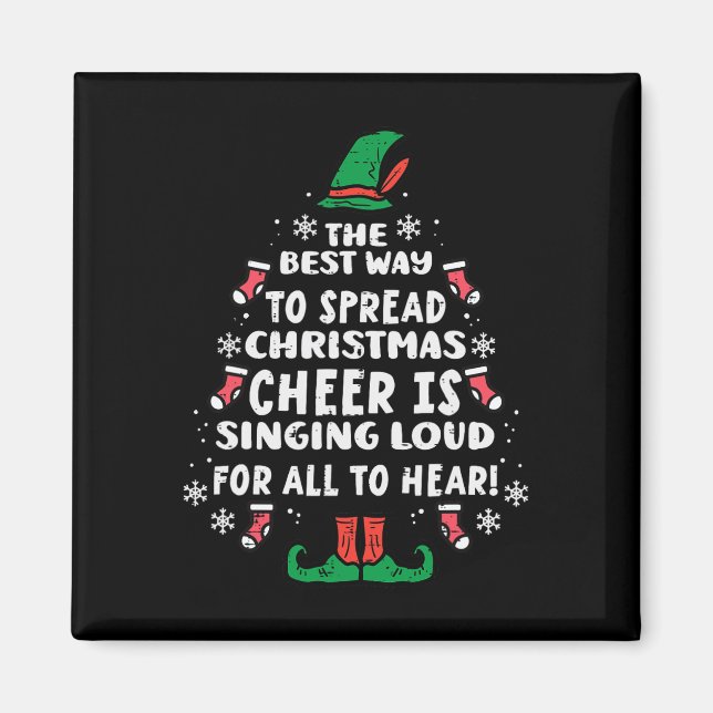 Íman A Melhor Maneira De Espalhar O Natal, Alegre As Mu (Frente)