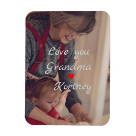 Íman A melhor vovó de colagem fotográfica que te amamos