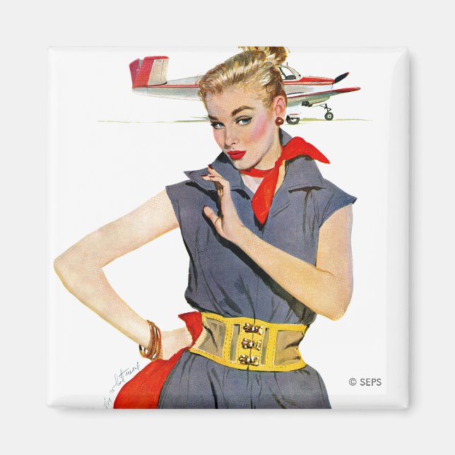 Íman A Menina Que Roubou Aviões (Frente)