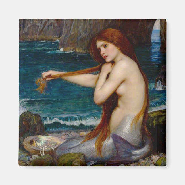 Íman A Mermaid, c. 1900 by John Waterhouse (Frente)