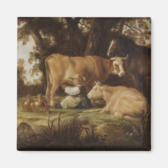 Íman A Milkmaid Aelbert Cuyp (Frente)