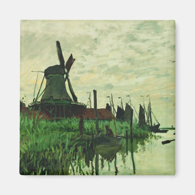 Íman A Mill In Zandam 2 - Claude Monet - 1871 (Frente)