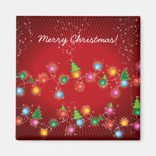 Íman A mini árvore Sparkling de X'mas ilumina o ímã