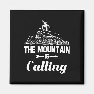 Íman A Montanha Chama-Se Snowboarder Snowboard Gift