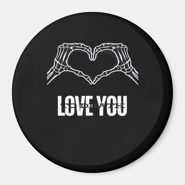 Íman À Morte - Mãos Cardíacas De Esqueleto Clássicas (Frente)