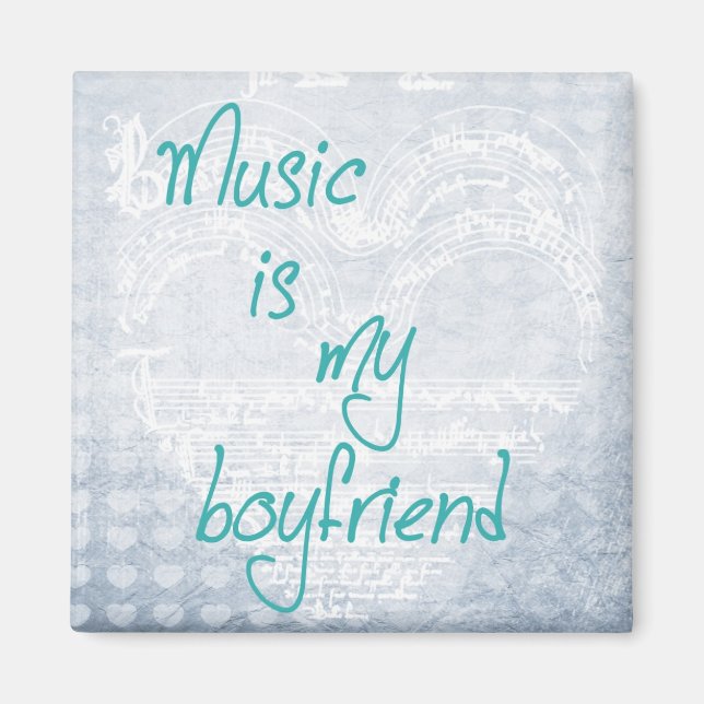 Íman A música é o meu Namorado Magnet (Frente)