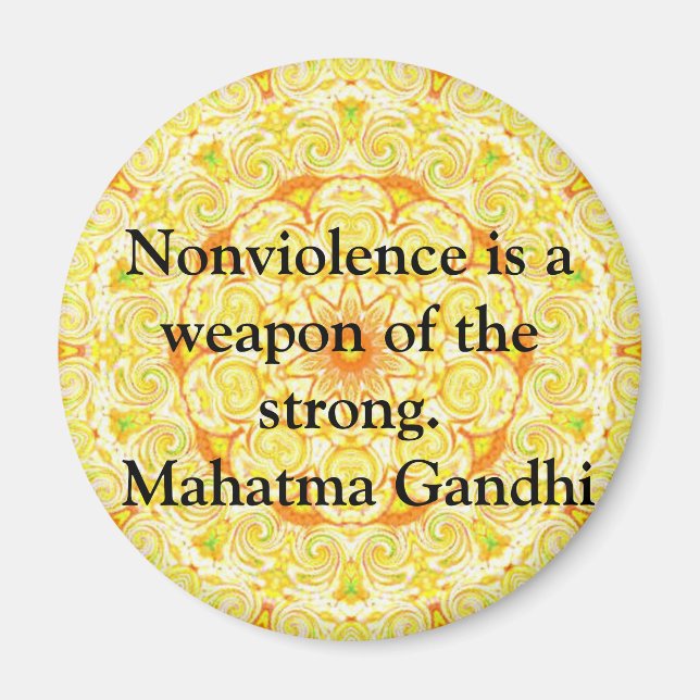 Íman A não-violência é uma arma do forte. - Gandhi (Frente)