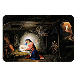 Íman A Natal do Cristo, pintura de arte