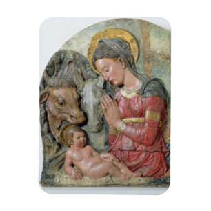 Íman A natividade, c.1460 (terracotta pintado)