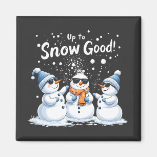 Íman À Neve Bom Snowman Engraçado Natal