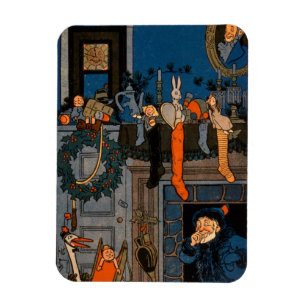 Íman A Noite Antes do Natal, por Denlow, 1903 (colou)