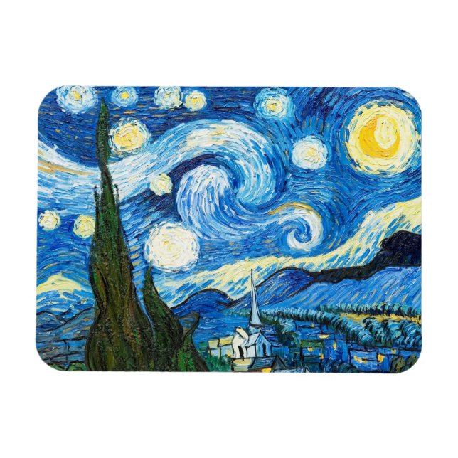 Íman A Noite Estrelada - Vincent van Gogh (Horizontal)